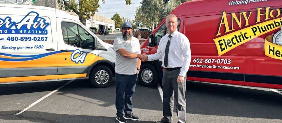 Shaking Hands Near Van Shaking Hands Near Van